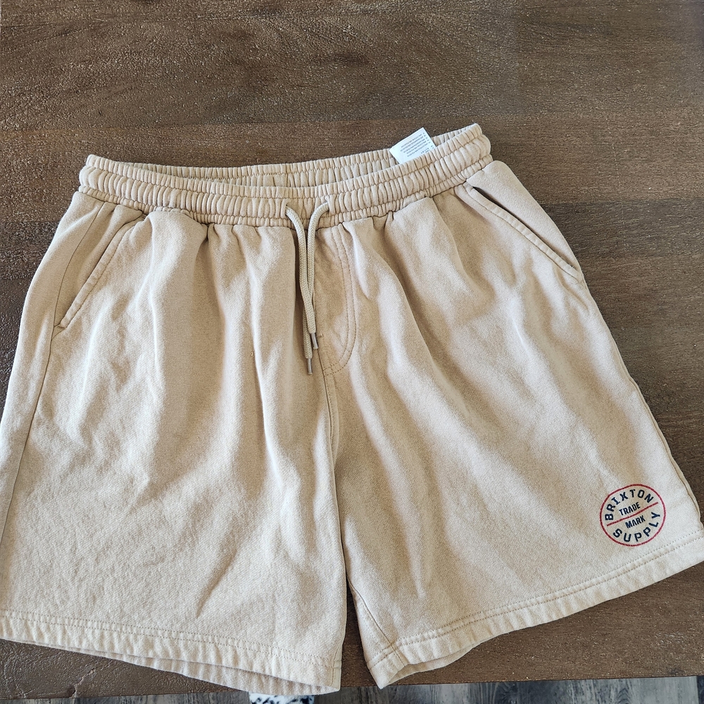 Brixton Beige Athletic Shorts